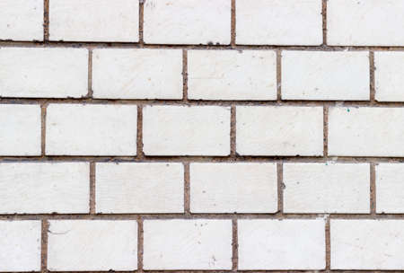 Brick wall of bricks with whiteの写真素材