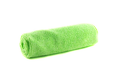 A roll of green towelの写真素材