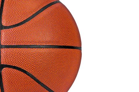 Basket ball isolated  on white backgroundの写真素材