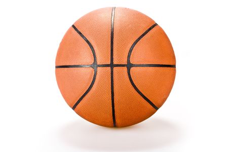 Basket ball isolated on white background sport actionの写真素材