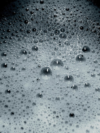 An interesting shot of bubbles that could be used for a background or overlay.