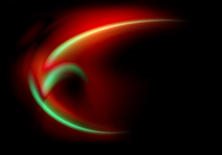 Abstract background - red light against black space - fractal designの写真素材