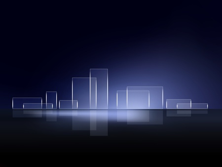 Abstract background city skylineのイラスト素材