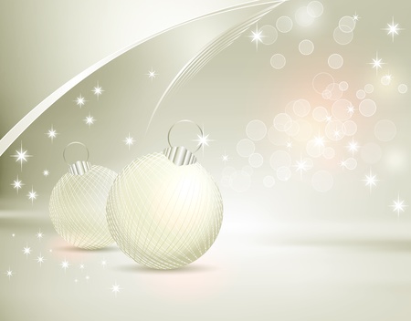 Silver Christmas backgroundのイラスト素材