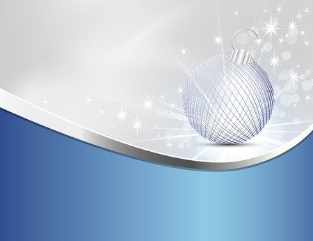 Christmas background silver blueのイラスト素材