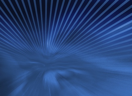 Blue abstract ray background - grunge burst designの写真素材