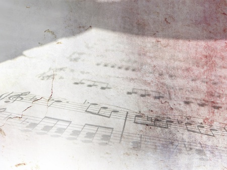 Vintage sheet music background notesの写真素材