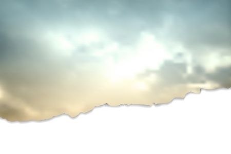 Torn paper - abstract retro sky texture - vintage backgroundのイラスト素材