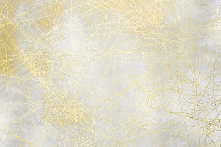 Grey background texture - silver grunge design with golden patternの写真素材