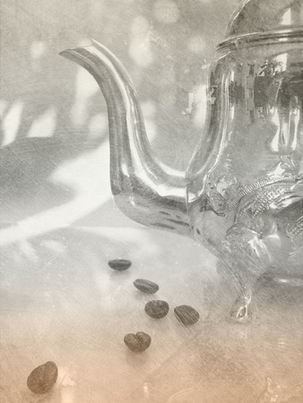 Coffee background - vintage styleの写真素材