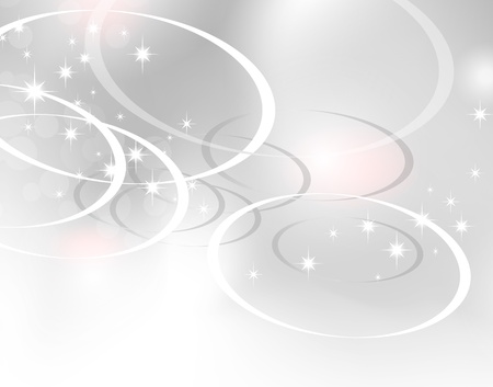 Light abstract circle background with silver grey to white gradientのイラスト素材