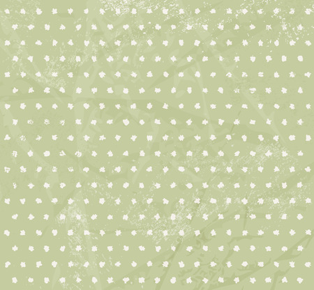 Green polka dot patternのイラスト素材