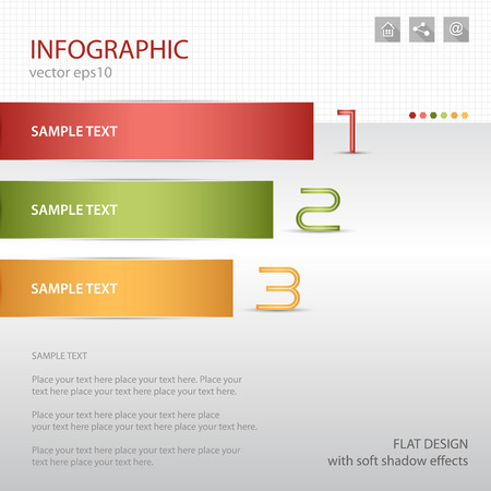 Infographic bannerのイラスト素材