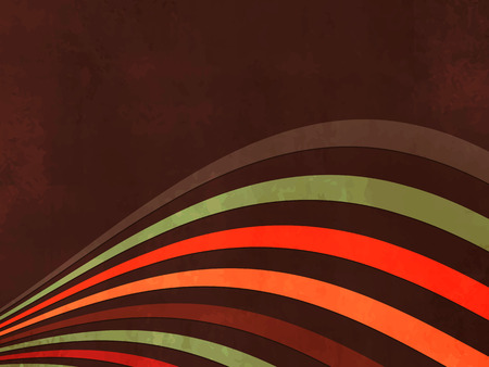 Abstract dark brown retro background with wavy linesのイラスト素材