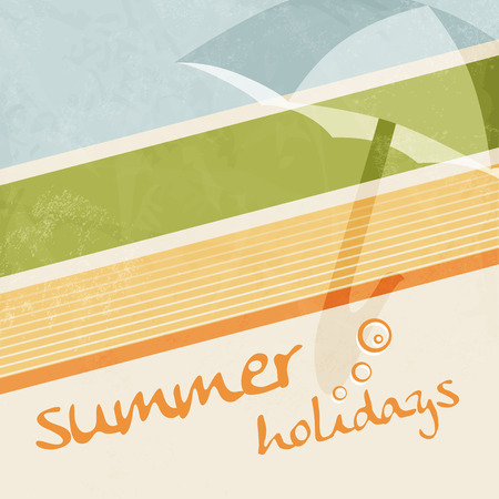 Abstract retro summer backgroundのイラスト素材