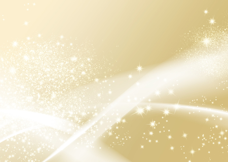 Gold sparkle background - abstract soft texture with wavy linesの写真素材
