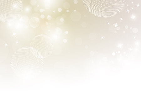 Soft beige sparkle background with bokeh lights fading to whiteのイラスト素材