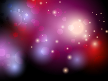 Purple black background with bokeh lightsのイラスト素材
