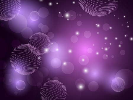 Purple bokeh lights backgroundのイラスト素材