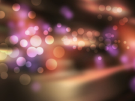 Night bar - abstract blurred city background with bokeh lightsの写真素材