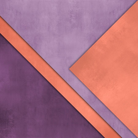 Abstract purple orange background - colorful paper layersの写真素材