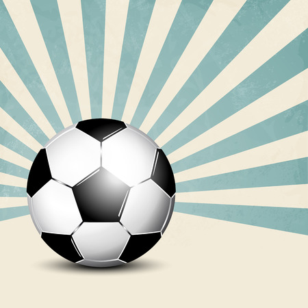 Football background with retro raysのイラスト素材