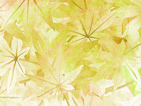 Leaves background in green - soft vintage nature patternの写真素材