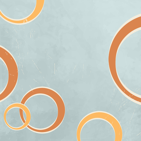 Soft retro background with circles in 70s styleのイラスト素材