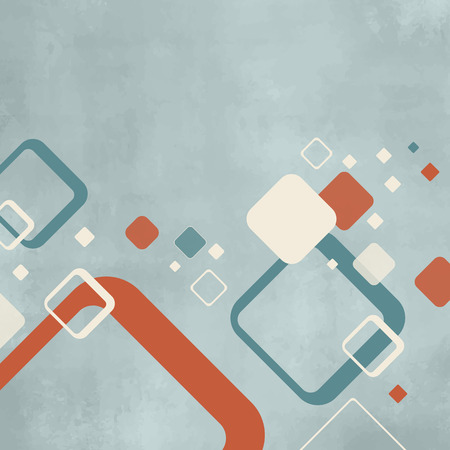 Retro background pattern with squaresのイラスト素材