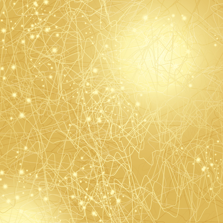 Gold sparkle wallpaper with soft glittering starsのイラスト素材
