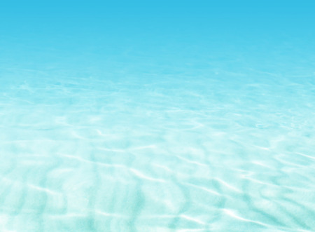 Water background - beach scene - soft blue underwater ocean - summer holiday conceptの写真素材