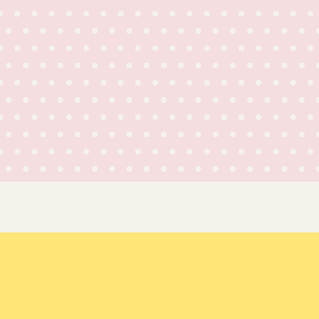 Minimalist background layout in spring colors with polka dots and bannerのイラスト素材