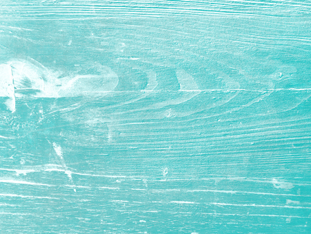 Wood background painted blue greenの写真素材