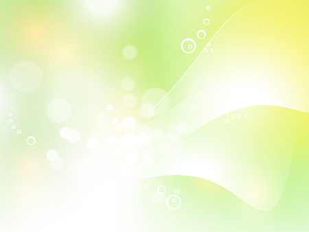 Green pastel background with soft bokeh lights - abstract spring designのイラスト素材