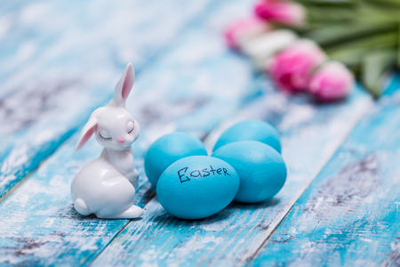 Happy Easter background decorationの写真素材