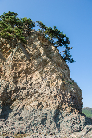 rocky island in anmyeondoの写真素材