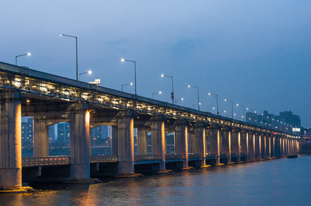 bridge lightingの写真素材