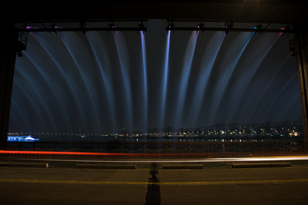 bridge lightingの写真素材