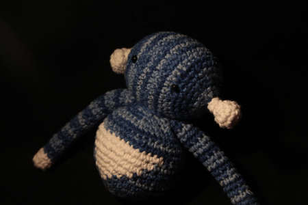 Curious blue alienの写真素材