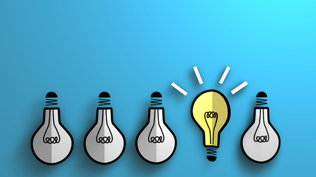 This illustration symbolizes a concept of emerging idea  For business background の写真素材