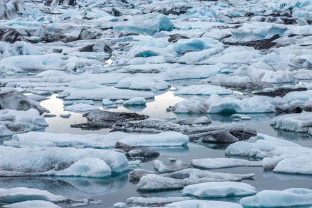 Icebergs in Glacier Lagoon, Iceland.