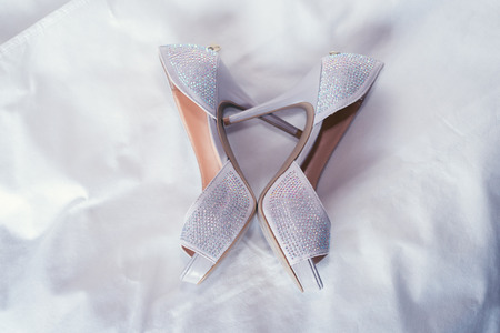 Bride's high heel shoesの写真素材