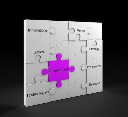 Development concept. Quality studio renderの写真素材