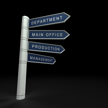 Business organisation. 3d isolated on blackの写真素材