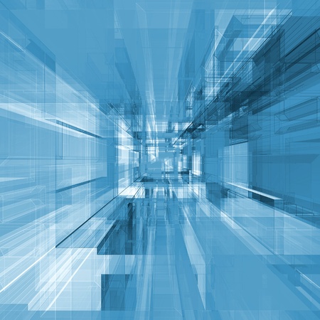 Abstract project. Modern architecture backgroundの写真素材