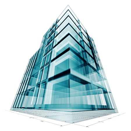 Building project. High resolution 3d render Building project. High resolution 3d render