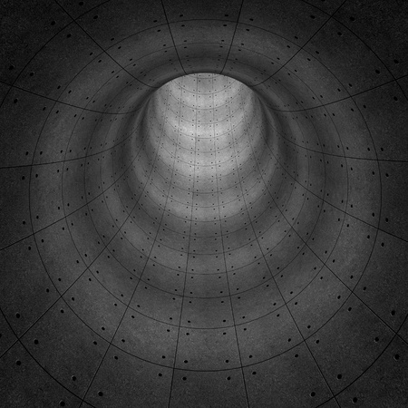 Modern tunnel. 3d render conceptの写真素材