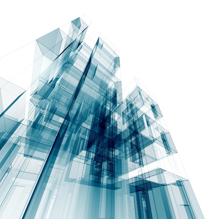 Architecture. Conceptual architecture projectの写真素材