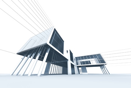 House construction  High quality 3d houseの写真素材