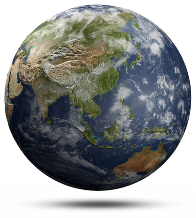 Earth globe - Asia and Oceania.の写真素材